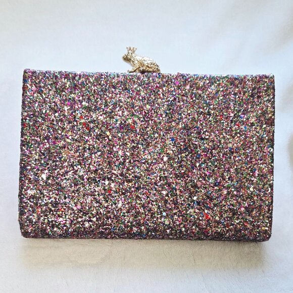 Kate Spade Emanuelle 'I Kissed A Frog' Multi-glitter Purse/Clutch - Picture 4 of 9